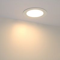 Встраиваемая LED панель ARLIGHT DL-142М-13W Warm 220V 142мм 975lm круглая, белая