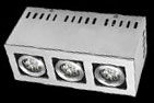 Карданный накладной Oxon 50.03 (под лампу 50мм с цок. GU10) потолочный светильник 260×100×125мм