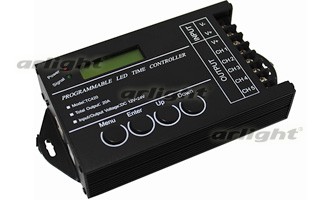 Контроллер светодиодный 5-канальный LN-Time-5CH (12-24V, 240-480W, USB) программируемый