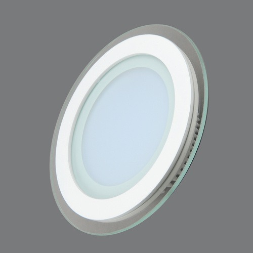 Встраиваемая LED панель стекло 705R-12W-3000K 160*38mm 1200Lm круглая