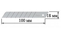 Лезвие для ножа OLFA 18мм,отлам. OL-LB-50B (упак. 50шт)