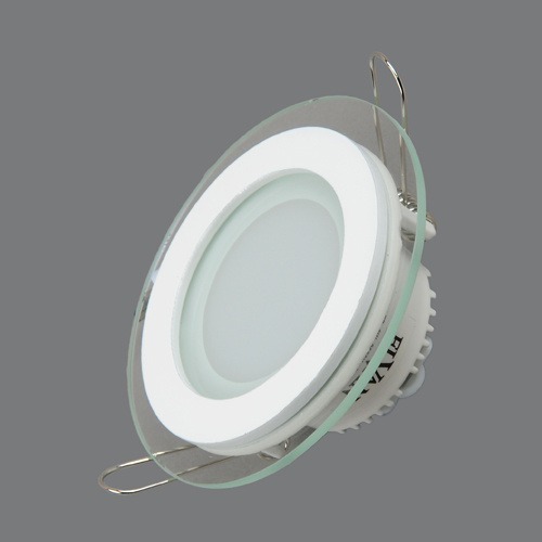 Встраиваемая LED панель стекло 705R-6W-6000K 95*40mm 480Lm круглая