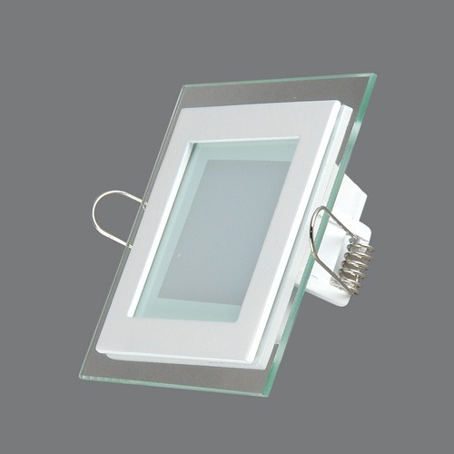 Встраиваемая LED панель стекло 705SQ-6W-3000K 97*97*40mm 420Lm квадратная