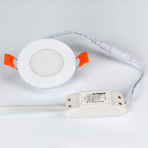 Встраиваемая LED панель ARLIGHT DL- 85М-4W White 220V 85*25мм 300lm круглая, АКЦИЯ
