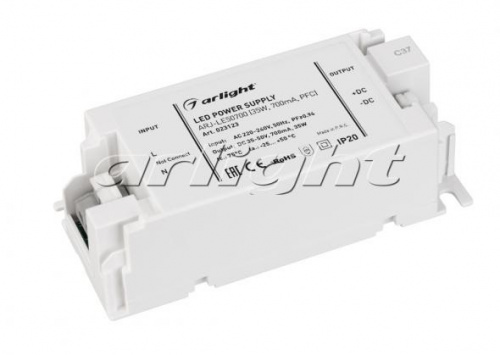 Драйвер тока Arlight ARJ-LE50700 (35W, 700mA, PFC) Гарантия 3 года