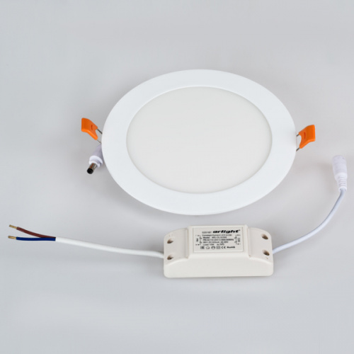 Встраиваемая LED панель ARLIGHT DL-172M-15W White 220V 172*13мм 1200lm круглая, белая