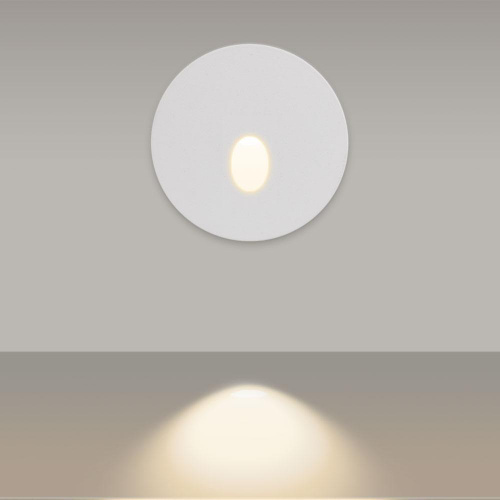 Настенный встраиваемый светильник Arlight  LT-GAP-R70-3W Warm3000 (WH, 30 deg) 130 lm Ø62x95мм