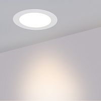 Встраиваемая LED панель ARLIGHT DL-BL145-12W Warm White 220V 145*23мм 960lm круглая, белая