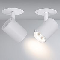 Встраиваемый направляемый LED светильник ARLIGHT LGD-LUMOS-R62-9W Warm3000 25deg 220V D91*95мм АКЦИЯ