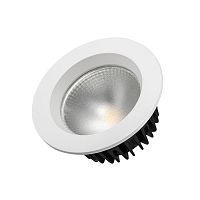 Встраиваемый LED светильник ARLIGHT 9W LTD-105WH-FROST-9W White 105*55мм 810lm IP44