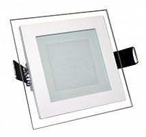 Встраиваемая LED панель стекло ARLIGHT LT-S96x96WH 6W White 220V 427Lm квадратная АКЦИЯ